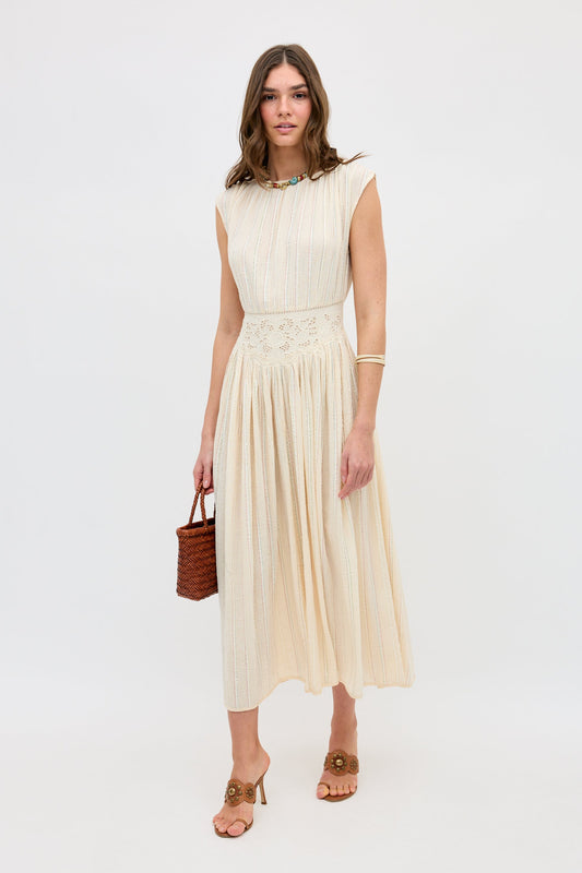 ZRA™ | Alayah - Sienna Spitzenstickerei Creme