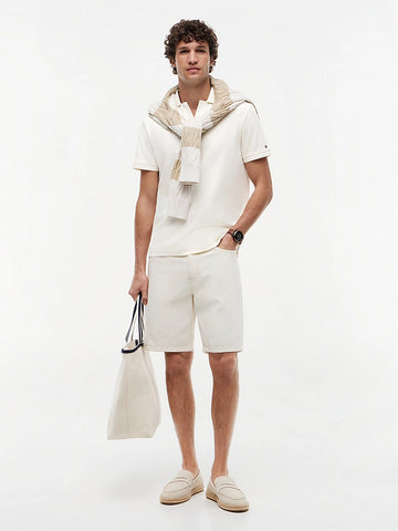 Regular fit interlock knit polo shirt - 50% OFF