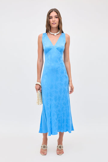 ZRA™ | Sandrine Jacquard Midikleid