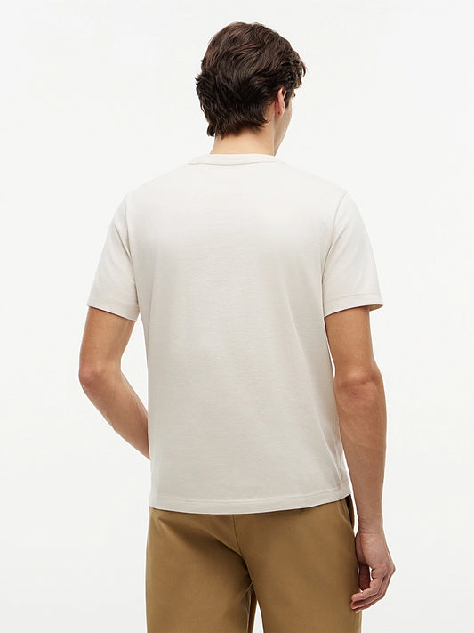Round neck T-shirt with embroidery - Summer Collection