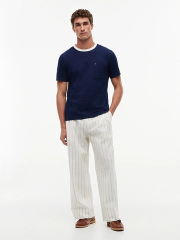 Mesh Collar Jersey T-Shirt