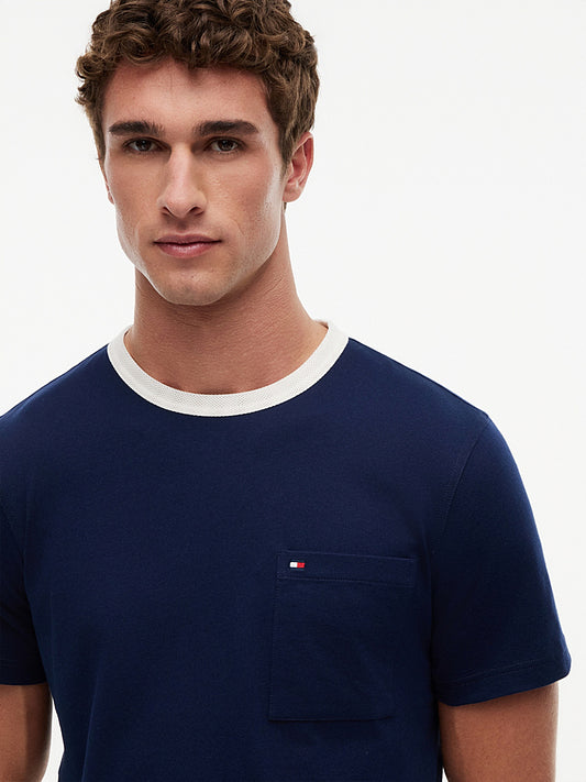 TH™ | Jersey-T-Shirt mit Mesh-Kragen